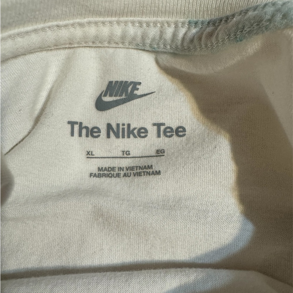 Nike White Tee with Colorful Logo - Picture 4 of 9